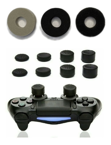 Kit 8 Extensor Grip + Kontrol Shot Compatível Com Ps4 Xbox