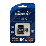 Memoria Micro Sd 64 Gb G-mass Clase 10 Ush-i 100 Mb/s