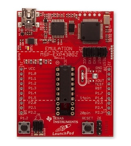 Ti Msp430 Launchpad + 4 Microcontrolador Msp430g2553