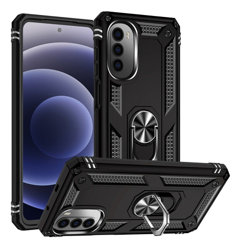 Funda Para Motorola G52 Uso Rudo Shockproof + Mica 9d