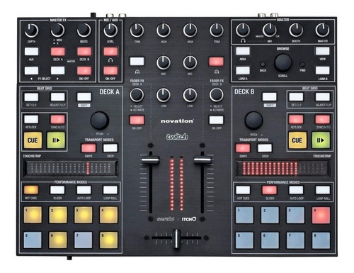 Novation Twitch Superficie De Control Para Dj Usb Con Serato Color Negro