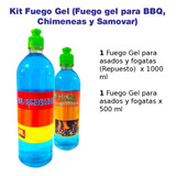 Kit Fuego Gel (para Bbq, Chimeneas Y Samovar)