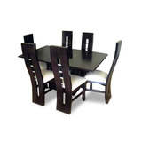 Comedor Minimalista Mod Cordoba 6 Sillas Moderno