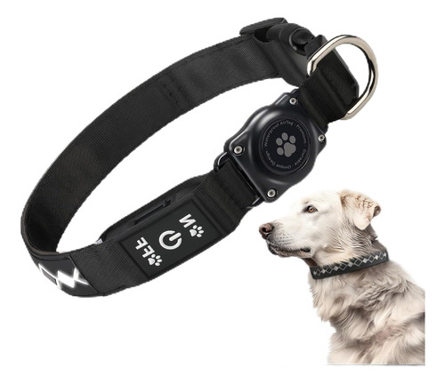 Collar De Perro Led Airtag Collares De Perro Con Luz Mas Bri