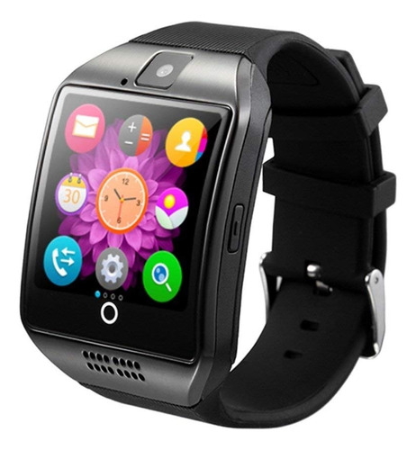 Nfc Bluetooth Smart Watch Hombres Q18 Con Cámara Black