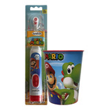 Super Mario - Juego De Higiene Oral Para Niños (incluye Taza