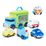 Ouozzz Baby Boy Gifts My First Soft Cars Toys - Juego De 6 P
