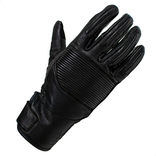 Guantes Moto Cafe Racer Samurai Warrior Yari Negro Mujer Um