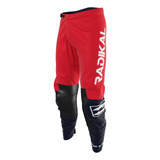 Pantalon Radikal Racing Flux Rojo Motocross / Enduro / Atv 