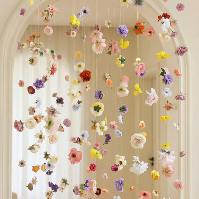 20 Piezas Diy Cortinas De Flores Colgantes Para Puertas