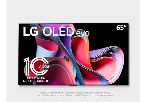 Televisor LG 65'' Smart 4k Tv Evo G3 Con Thinq