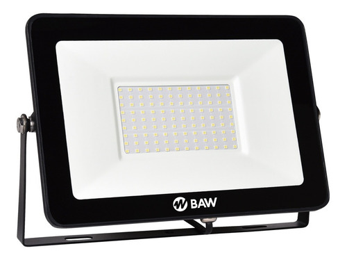 Proyector Reflector Led Baw 100w 220v 9000lm Luz Fria Color De La Carcasa Negro Color De La Luz Blanco Frío