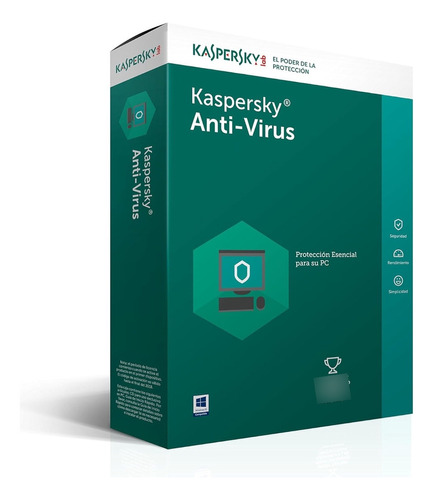 Kaspersky Antivirus Para Windows 10 Pcs  1 Año