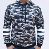 Buzo Buso Saco Hoodie Camuflado Militar