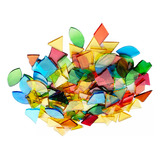 Hoja De Mosaico De Vidrio Transparente Colorida De 500 Pieza