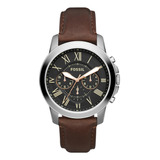 Reloj Fossil Grant Fs4813 Para Hombre Cronografo Original