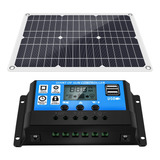 Kit De Panel Solar De 180 W, Cargador De Batería De 12 V Con