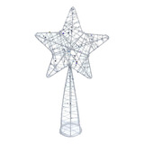 Puntal Estrella Plata Árbol De Navidad - Sheshu Navidad