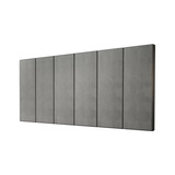 Cabeceira Painel Imperial Estofada Queen Size Cinza 1,60 M