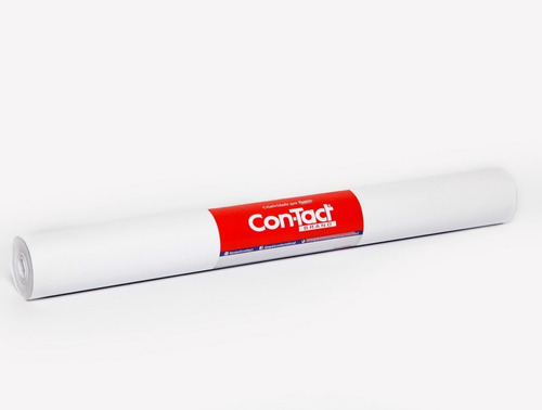  Papel Plastico Contact Adesivo 45cmx3m Branco Fosco Orig.