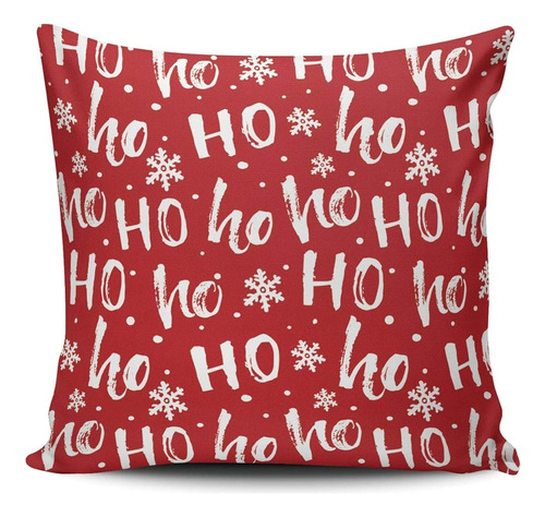 Tbufyu Funda De Almohada Hohoho Navidad Rojo Funda De Almoha