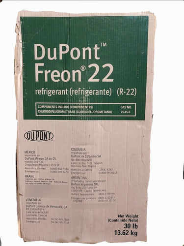 Garrafa Dupont R22 13.6kg Original. No Chermours