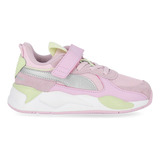 Zapatillas Puma Rs-x Metallic Ac Infantil Malla En Lila | Mo