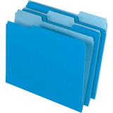 Office Depot - Carpetas De Archivos, Carta, Corte 1/3, Azul,