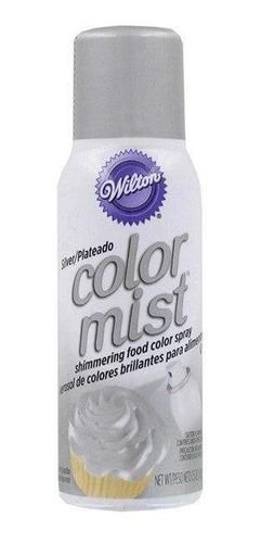 Wilton Spray Comestible Plateado Plata Brillitos Reposteria