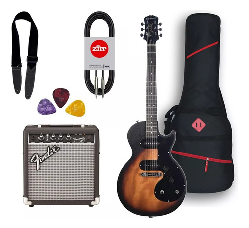 Pack Guitarra EpiPhone Les Paul Vs Ampli Fender Funda 