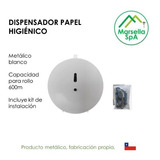 Dispensador Metálico Papel Higiénico Industrial Nacional 