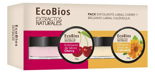 Set Exfoliante De Labios + Bálsamo Labial Calendula Ecobios 