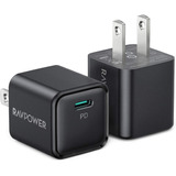 2 Pack Cargador Rápido Ravpower Usb C 20w Para iPhone 11 12