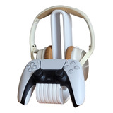 Suporte Controle Headset Headphone Mesa Playstation 5 Ps5
