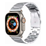 T Correa Metálica Para Apple Watch Serie Ultra 9 8 7 Se 6 5