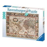 Rompecabezas Mapa Antiguo Clasico 2000 Pz Ravensburger 1650