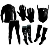 Conjunto Termico + Guantes + Mascara+medias Pp+mediasgruesas