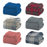 02 Cobertores Manta Doação Tecido Soft Antialérgico Térmico