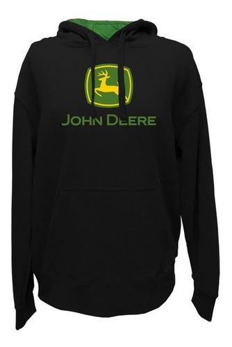 Poleron John Deere Negro Clasico  Talla Xl (848716)