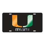 Brand: Craftique Miami Hurricanes Black Mirrored