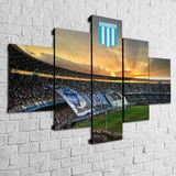 Cuadro Racing Club Decorativo Moderno Poliliptico Futbol