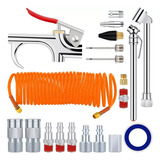 Kit Accesorios Aire Para Compresor Con Manguera 20 Piezas