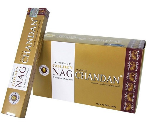 6 Cajas De Incienso Indio Vijayshree Golden Nag Chandan