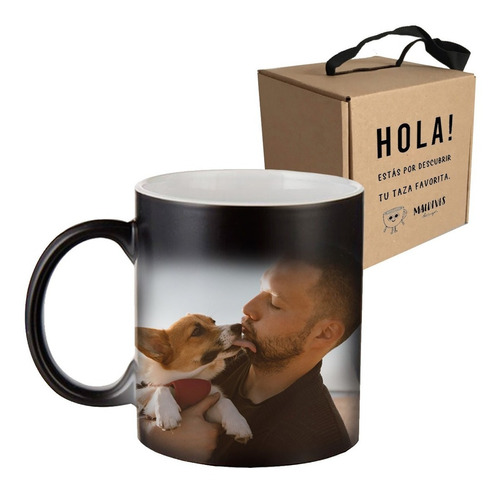 Taza Mágica Personalizada De Cerámica Foto Frase