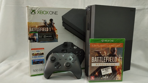Console Xbox One S C/ Caixa Edição Especial Battlefield Raro