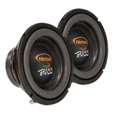 Par Alto Falante Sub 8 Pol Triton Bass 400w Rms 4 Ohms Grave