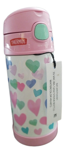 Termo Insulado Thermos Funtainer Kids 12oz Corazones 355ml