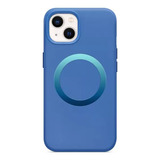 Capa Para iPhone 13 Aneu Com Magsafe Da Otterbox Azul Escuro Liso