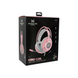 Audifonos Gamer Monster Pink Aug39 Consola