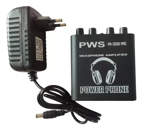 Amplificador Fone Power Play Pws Ph2000 Power Click + Fonte